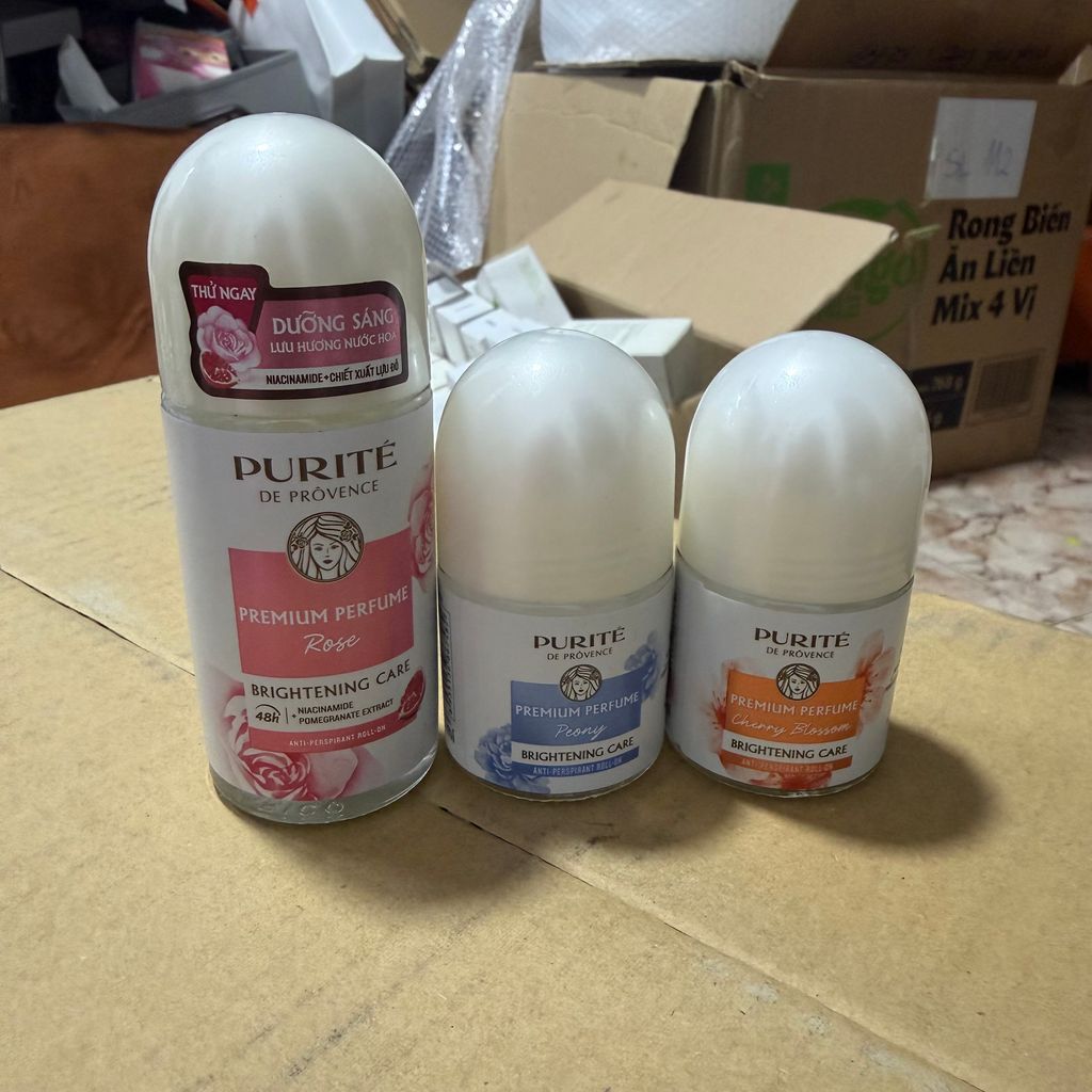Lăn Khử Mùi Dưỡng Sáng Hương Nước Hoa Cao Cấp Purité 50ml & 20ml
