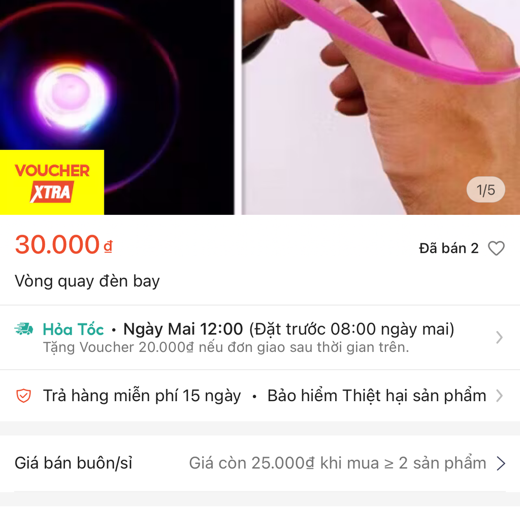 Đồ chơi chong chóng bay phát sáng