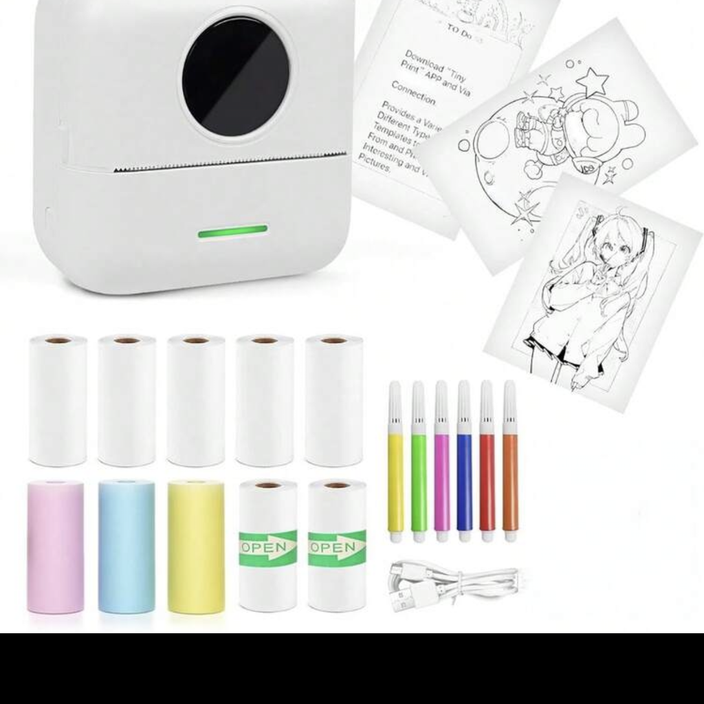 Máy in nhiệt mini + 13 cuộn giấy ( oder 7-10 ngày)