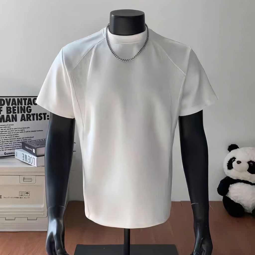 Áo Phông Trắng Cổ Tròn Nam 