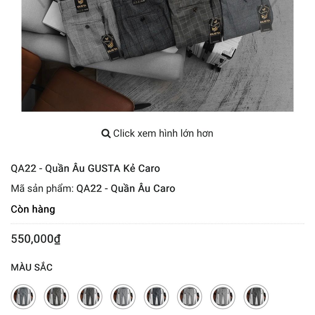 Quần Tây Nam Cao Cấp 