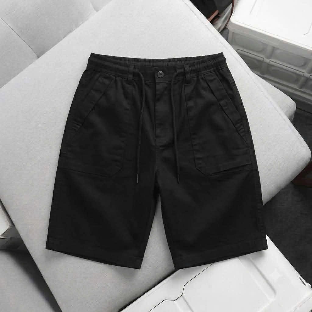 Quần Đùi Kaki Nam Màu Đen