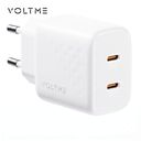 Củ sạc nhanh 20W VOLTME 2 cổng C+C (chân tròn) Revo 20 Duo Lite Charger 20W