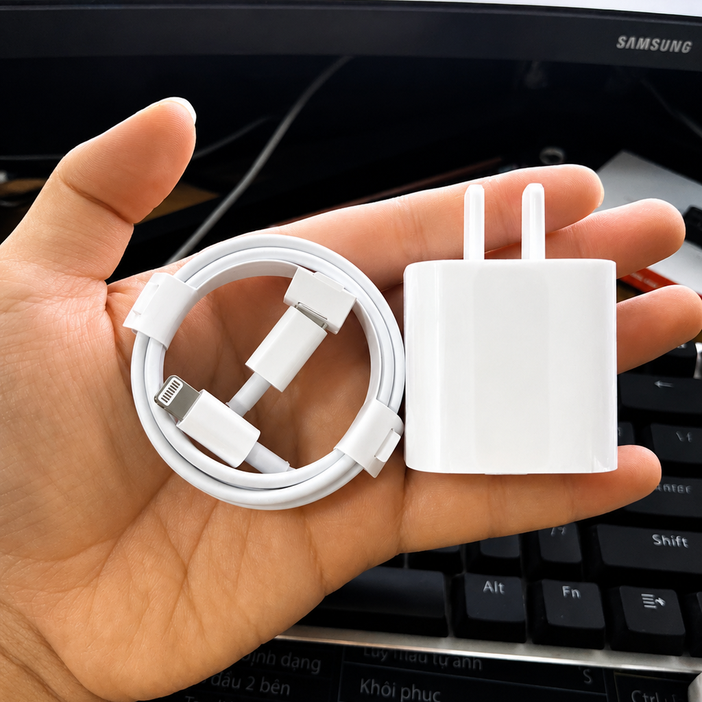 Bộ sạc nhanh C to L PD20w nội địa