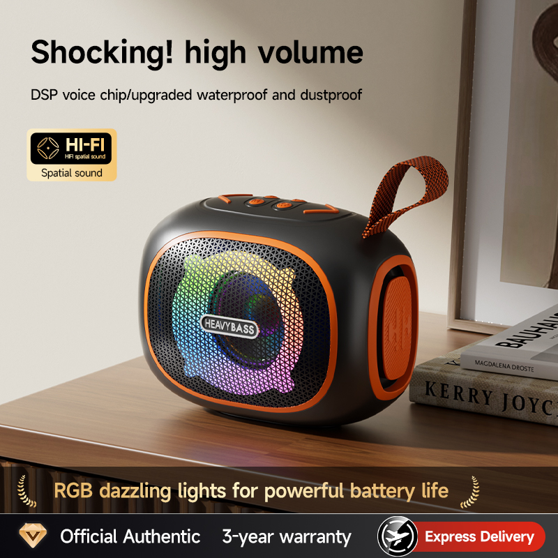 Loa Bluetooth HEAVY BASS 24 Bass Mạnh Âm Thanh Lớn Cực