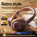 Tai Nghe Chụp Tai Heavy Bass 200 Chính Hãng Chống Ồn Tốt Pin Tốt Sang Trọng Phong Cách Cổ Điển