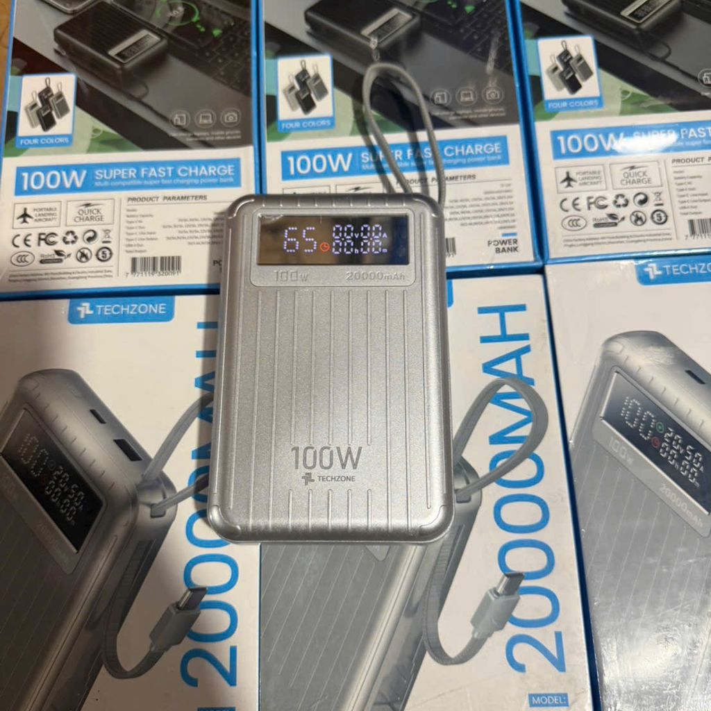 Sạc dự phòng TZ-105 dung lượng 20000mah công xuất 100w