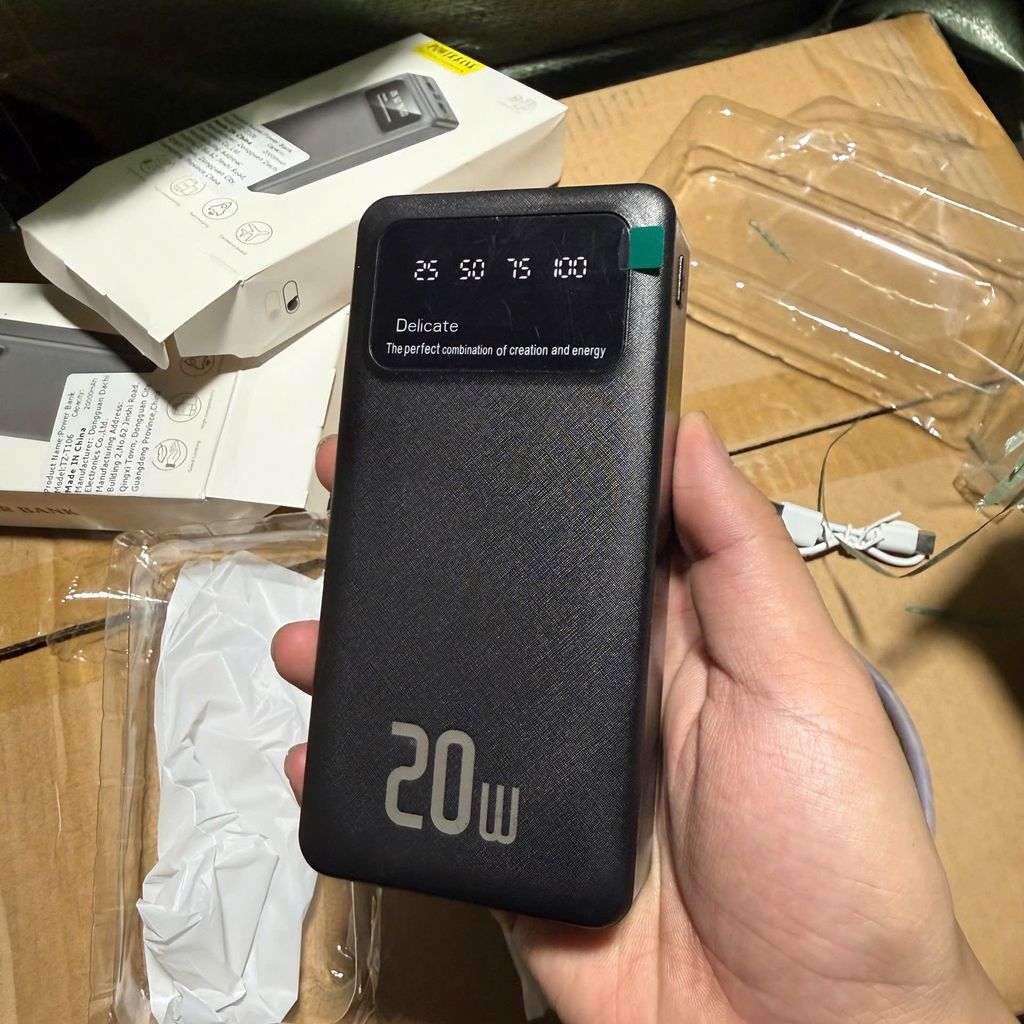 Sạc dự phòng 20000mah T106 công suất 10w