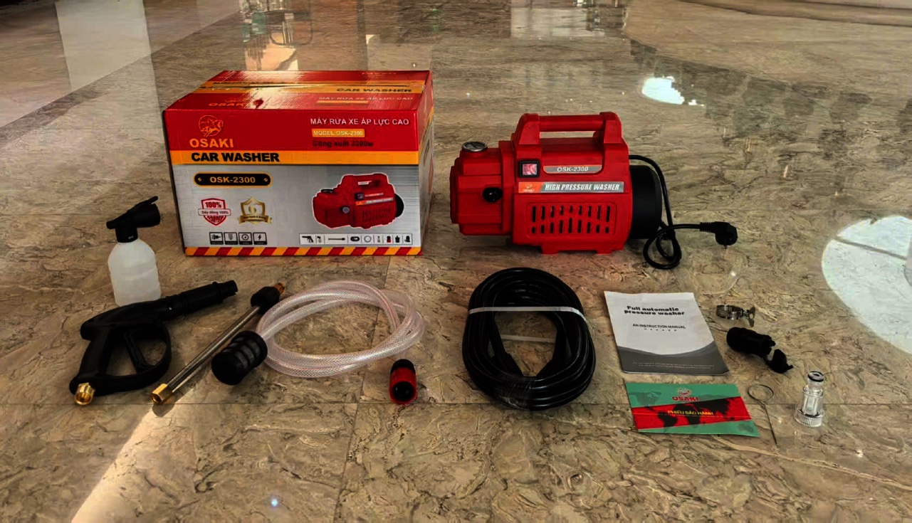 Máy xịt rửa xe áp lực cao Osaki Việt Nam