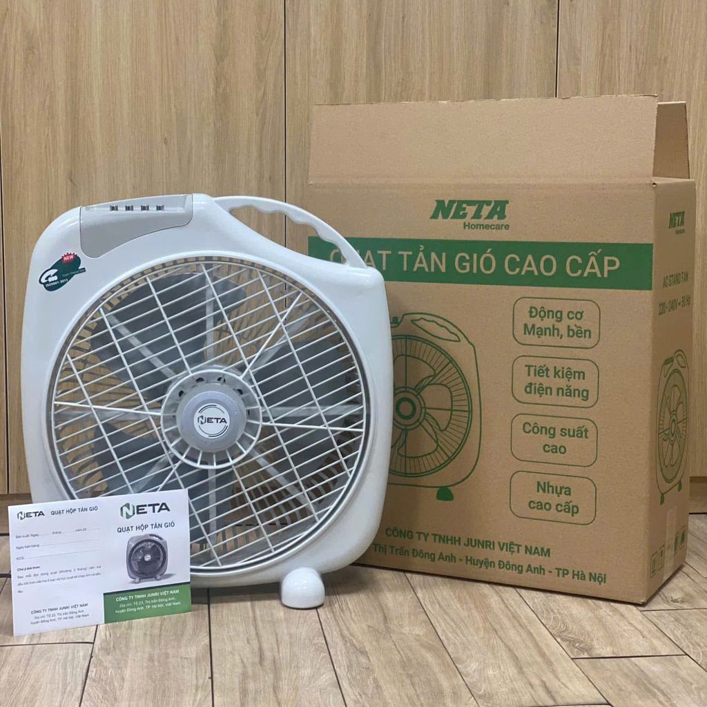 Quạt điện 220v hộp Neta D400-1 ( Xám)