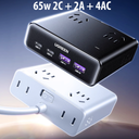 Trạm Sạc Ugreen S6 Magic Cube 20w 30w 65w 2500w 8 in 1 (1C+3A+4AC / 2C+2A+4AC) - Bảo Hành 12 Tháng