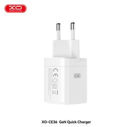 Sạc Nhanh 45W XO CE36 2 Cổng (USB-A+C), Hỗ trợ PPS,.... ( Sạc các loại điện th…