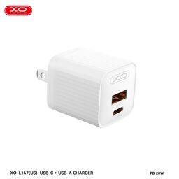 Củ Sạc Nhanh 2 Cổng 20W XO L147 - 30W XO L149