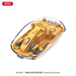 Chuột Sạc Bluetooth / 2.4Hz không dây XO M12 trong suốt ( Nhiều Màu)