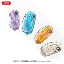 Chuột Sạc Bluetooth / 2.4Hz không dây XO M12 trong suốt ( Nhiều Màu)
