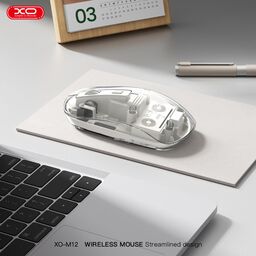 Chuột Sạc Bluetooth / 2.4Hz không dây XO M12 trong suốt ( Nhiều Màu)