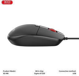 Chuột Dây XO M8 ( Hỗ Trợ Xuất VAT)