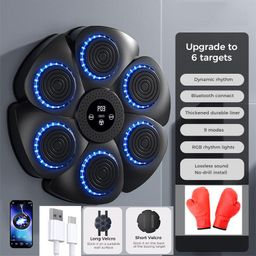 Thiết bị đấm bốc RGB XO SF02 , 6 mục tiêu kèm bao tay