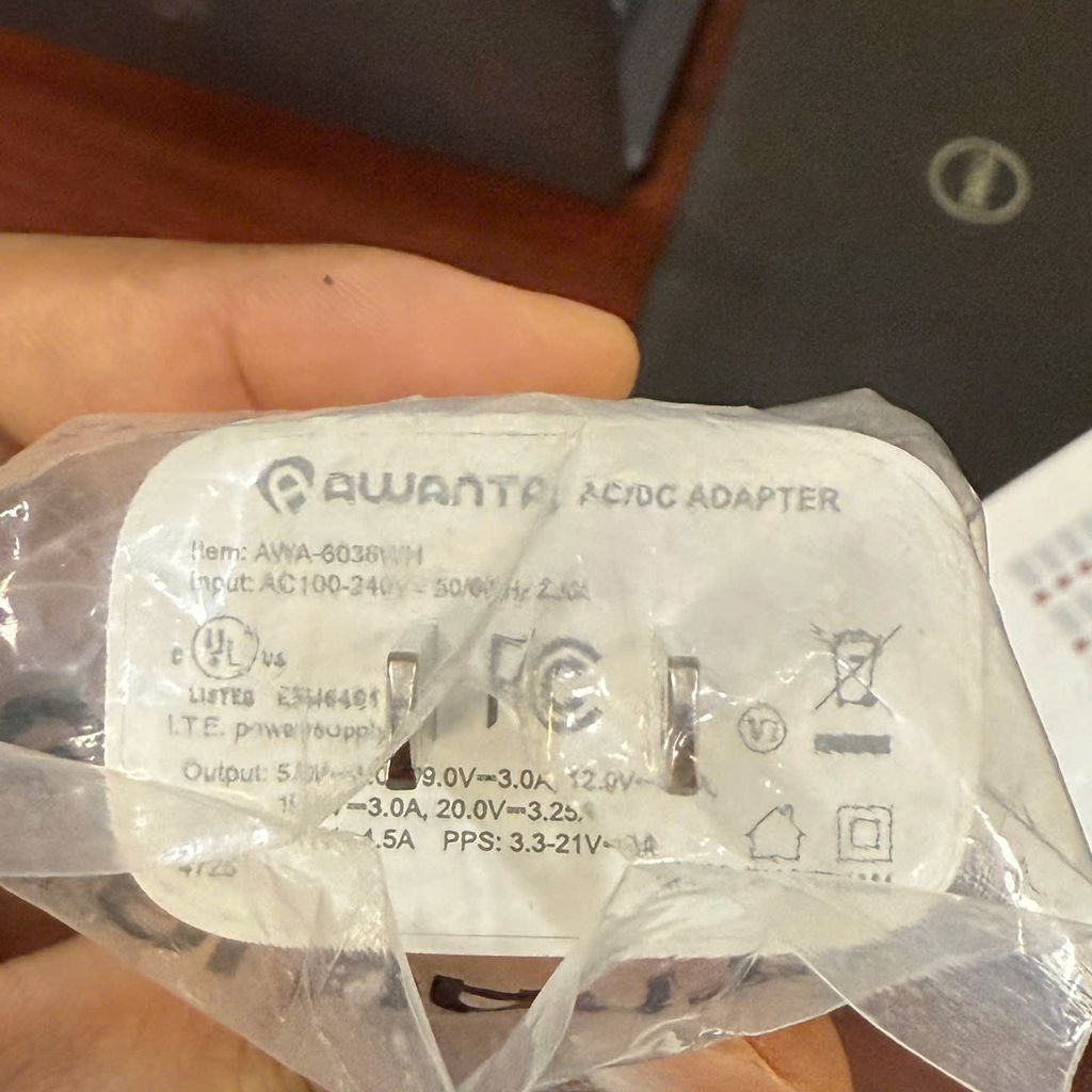 Bộ sạc AWANTA (hàng nhập Mỹ) sạc nhanh 65w cho laptop - điện thoại - ipad