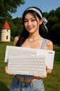 Bàn phím không dây Bluetooth hãng Xiaomi MIIIW Keyboard Air 85 MWXKT01 ( Đen)