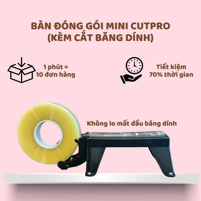 [Full VAT] Bàn đóng gói mini CutPro - Tăng tốc đóng hàng cho hàng vừa và nhỏ
