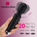 Chày rung cầm tay Silicon massage âm đạo 20 chế độ sạc pin