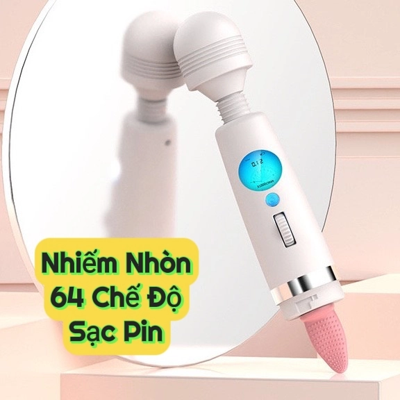 Chày rung massage âm đạo màn hình LED có lưỡi gai