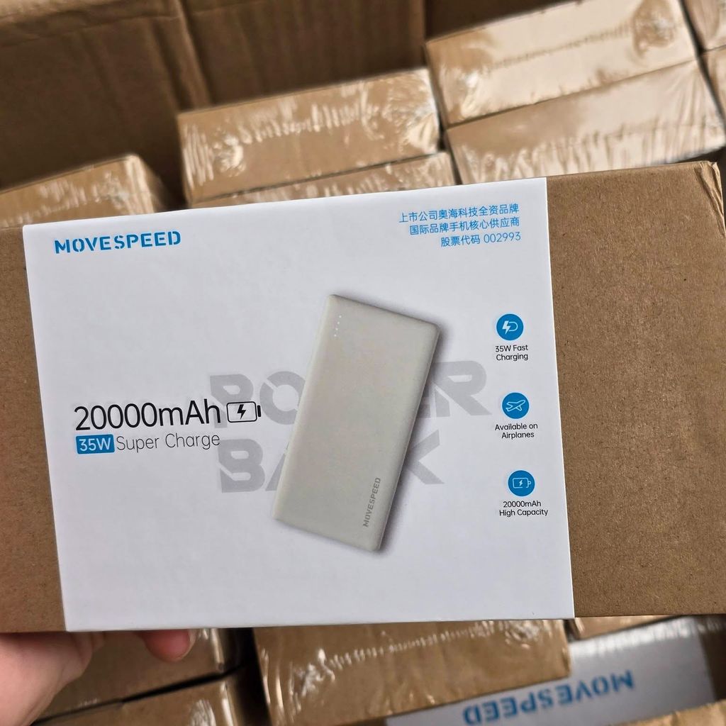 Pin dự phòng 20.000mAh sạc nhanh 35W MOVESPEED - E20