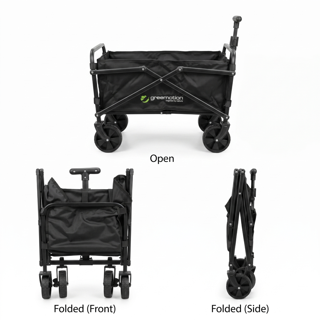Xe kéo gấp gọn đa năng mini hãng Greemotion ( Đức ), để cốp xe hơi, đi dã ngoại, camping, du lịch