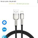 Cáp sạc iPhone Baseus Cafule Metal – USB-A to Lightning, 2.4A (30cm-1m-2m)