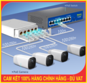 Bộ mở rộng POE chống nước Hisource Full Gigabit AI 3 Cổng, 4 Cổng