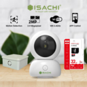Combo IoT camera ISACHI SC-D1 (2MP) + Thẻ Nhớ 32GB + Chân Đế - BH 24 Tháng Full VAT