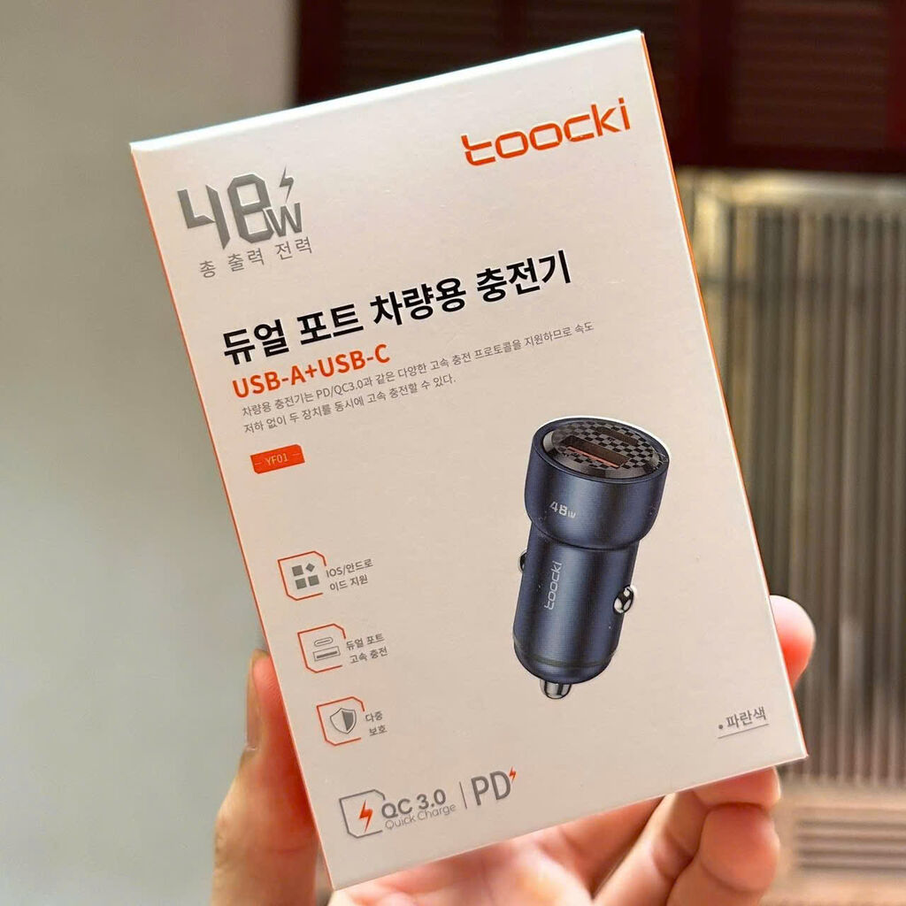 🚗 TOOCKI 48W - SẠC XE HƠI 2 CỔNG CÔNG NGHỆ CAO