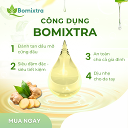 Nước rửa chén Enzym sinh học hương gừng tự nhiên bomi extra 500ml