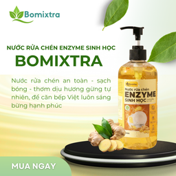 Nước rửa chén Enzym sinh học hương gừng tự nhiên bomi extra 500ml