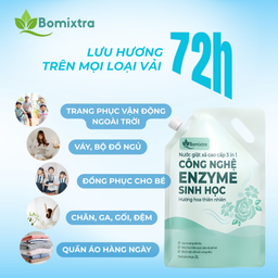 COMBO2 Túi Nước Giặt Xả 3In1 Bomixtra, Nước Giặt Cao Cấp Công Nghệ Enzyme Giặt…