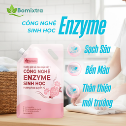 COMBO2 Túi Nước Giặt Xả 3In1 Bomixtra, Nước Giặt Cao Cấp Công Nghệ Enzyme Giặt…