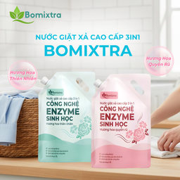 COMBO2 Túi Nước Giặt Xả 3In1 Bomixtra, Nước Giặt Cao Cấp Công Nghệ Enzyme Giặt…