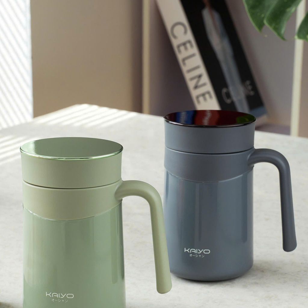 Cốc giữ nhiệt inox 304 kèm lọc trà Kaiyo 350ml
