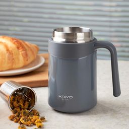 Cốc giữ nhiệt inox 304 kèm lọc trà Kaiyo 350ml