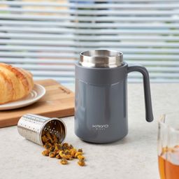 Cốc giữ nhiệt inox 304 kèm lọc trà Kaiyo 350ml