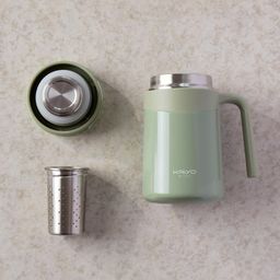 Cốc giữ nhiệt inox 304 kèm lọc trà Kaiyo 350ml