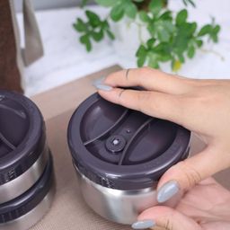Hộp Cơm Giữ Nhiệt Inox304 SEKA 1,7L màu Hồng Ruby - SK8059