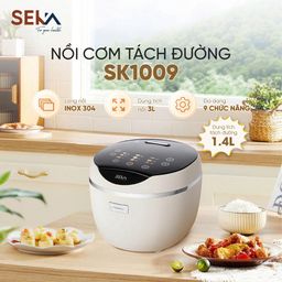 Nồi Cơm Điện SEKA Lõi Nồi Inox 304, Chống Dính, Dung Tích 3L
