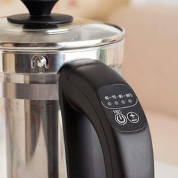 Ấm siêu tốc thuỷ tinh borosilicate kèm lọc trà có điều chỉnh nhiệt độ Kaiyo 1.…