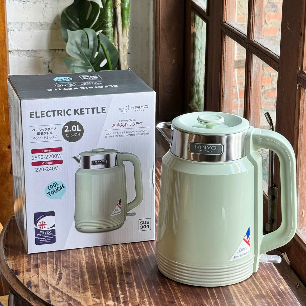 Ấm siêu tốc 2 lớp Cool touch Kaiyo size 2L