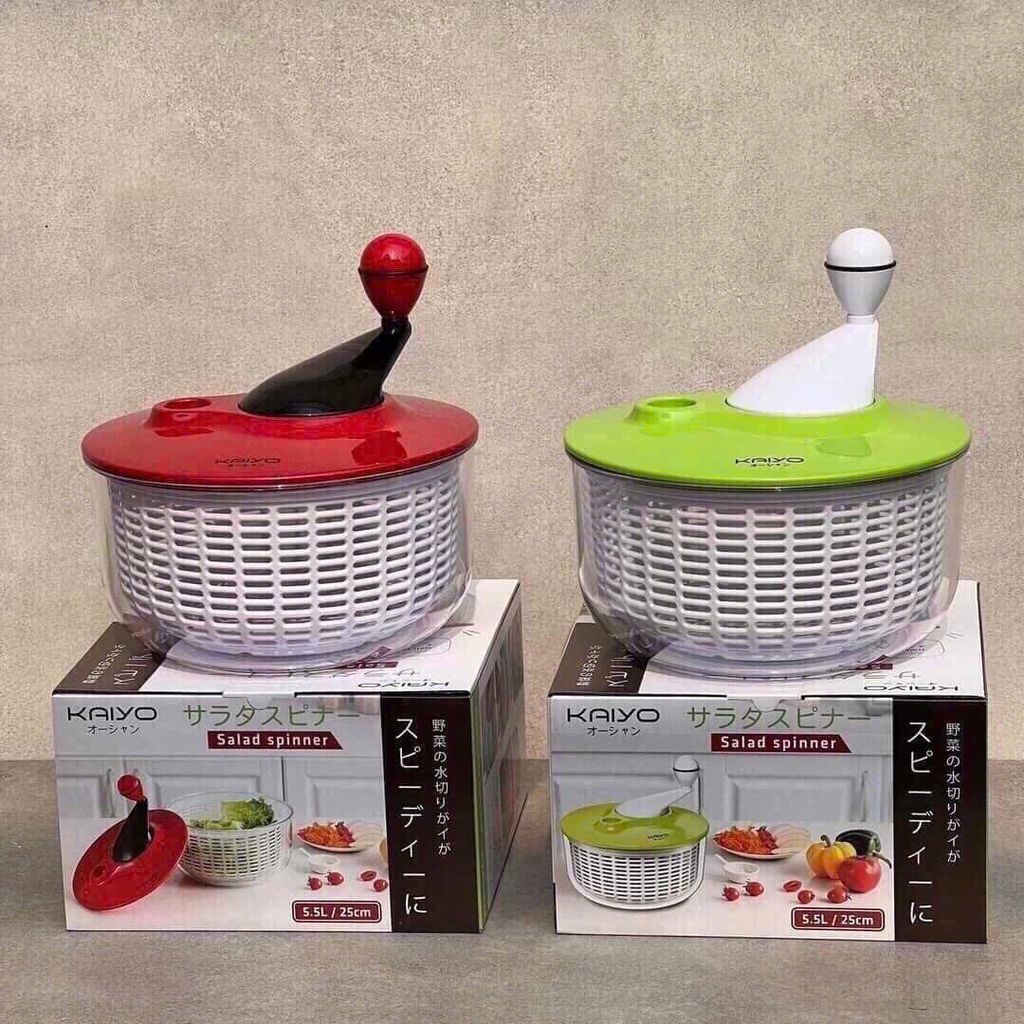 Rổ quay rau Kaiyo xịn sò mà size to đại 26cm