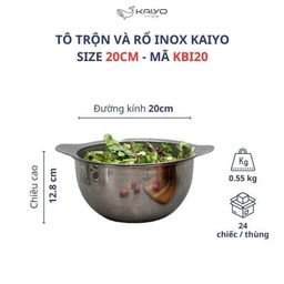 👉 Bộ rổ Inox KAIYO vừa là xửng hấp, vo gạo xong việc lại thành bộ tô rổ tuyệt…