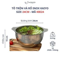 👉 Bộ rổ Inox KAIYO vừa là xửng hấp, vo gạo xong việc lại thành bộ tô rổ tuyệt…