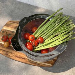 👉 Bộ rổ Inox KAIYO vừa là xửng hấp, vo gạo xong việc lại thành bộ tô rổ tuyệt…